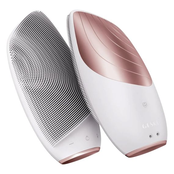 Электронная звуковая термо щетка для лица GESKE Sonic Thermo Facial Brush 6в1, Бронзовый | Зображення 5