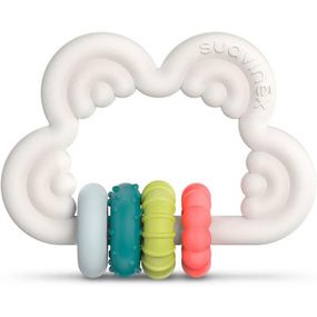 Прорезыватель Suavinex силиконовый с бряскальцем/мультицвет (401439)