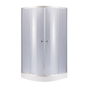 Набір Lidz душова кабіна Latwa SC90x90.SAT.LOW.GR, скло тоноване 4 мм + піддон Kupala