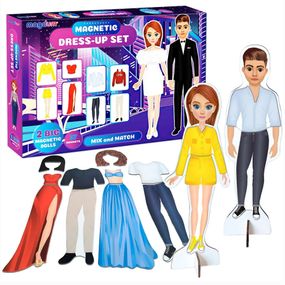 Настільна магнітна гра "Fashion story" ML4032-08 EN магнітна лялька, 27 магнітів