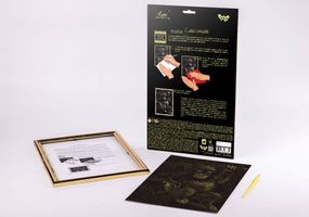 Гравюра A4 Luxe с рамкой средняя L-ГРА4-02з Danko Toys Шимпанзе Вид 4