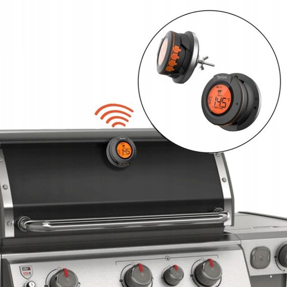 Цифровий Bluetooth термометр в кришку гриля с 2-ма щупами GRILLI 555501 Код: 011933 | Зображення 3