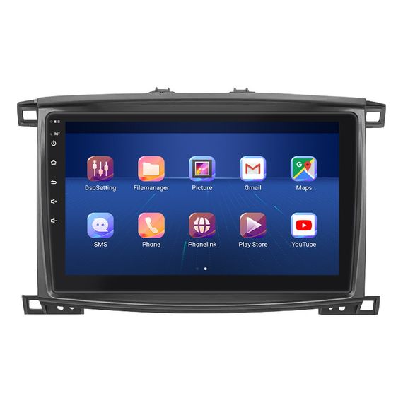 Штатная магнитола 10" Lesko для Toyota Land Cruiser 100 Series Рестайлинг 2 2005-2007 6/128Gb 4G Wi-Fi GPS Top | Зображення 1