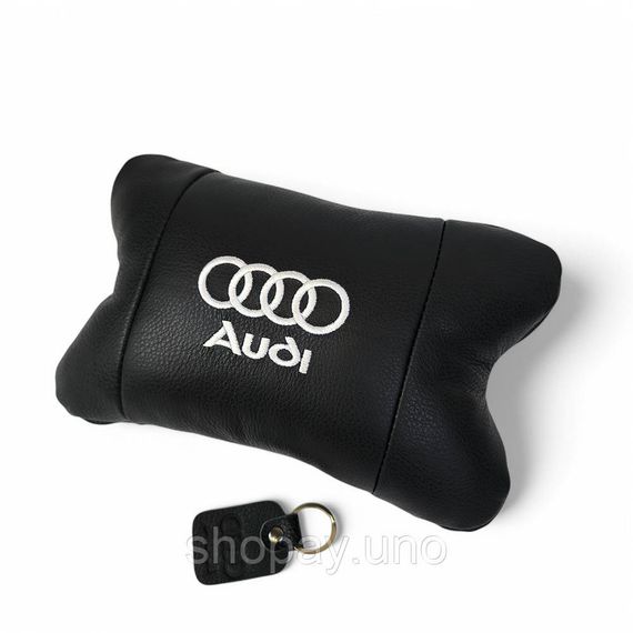 Подушки-подголовники для салона автомобиля Audi, Подушка для машины под шею, Подарок подушка дорожная KW-91 | Зображення 6