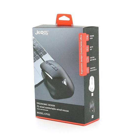 Мышь ведущая JEDEL CP102.1200/1800/2400/3600DPI арт.45340 | Зображення 1