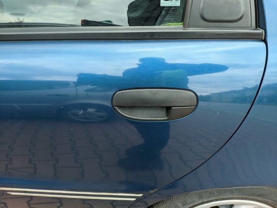 Daewoo Lanos (97-07) наружная задняя левая ручка черная, Дэо Ланос | Зображення 2