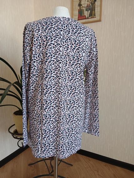 Женский лонгслив пижамная футболка с длинным рукавом 2XL | Зображення 2