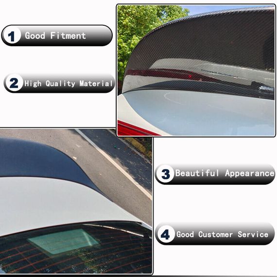 Спойлер V1 (Карбон) для Toyota Camry 2018-2023 гг | Зображення 2