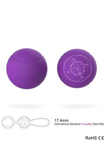 Набір вагінальних кульок Pleasure Violet Sex Aura | Зображення 1