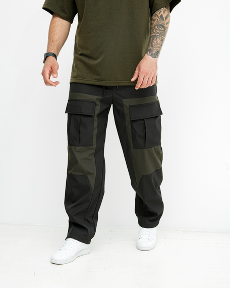 Штаны карго Лейкерс зелено-черный S L | Зображення 7