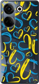 Чехол на Tecno Camon 20 Pro Сердца UA "5292u-3100-17620"