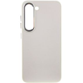 Кожаный чехол Bonbon Leather Metal Style для Samsung Galaxy S23+ Белый / White