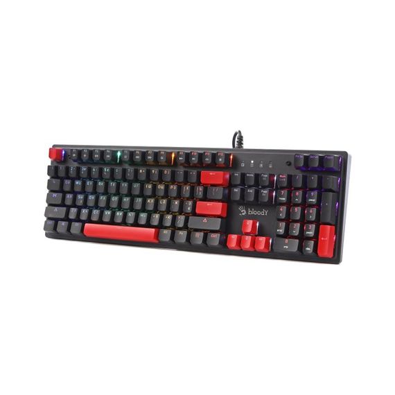 Клавіатура A4Tech Bloody S525N RGB BLMS Red Switch USB Fire Black (4711421002066) | Зображення 1