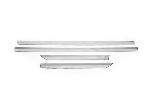 Молдинг дверной OmsaLine (4 шт, нерж.) OmsaLine, Стандартная база для Nissan Qashqai 2010-2014 гг. | Зображення 1