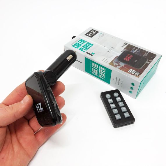 Fm трансмітер в машину HZ H6-12-24V, Трансмітер для машини в прикурювач Перехідник машину для музики HQ-82 | Зображення 3