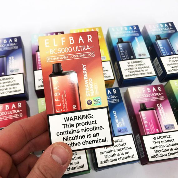 Elf Bar BC5000 Ultra. Клубника Манго (Strawberry Mango) | Зображення 1