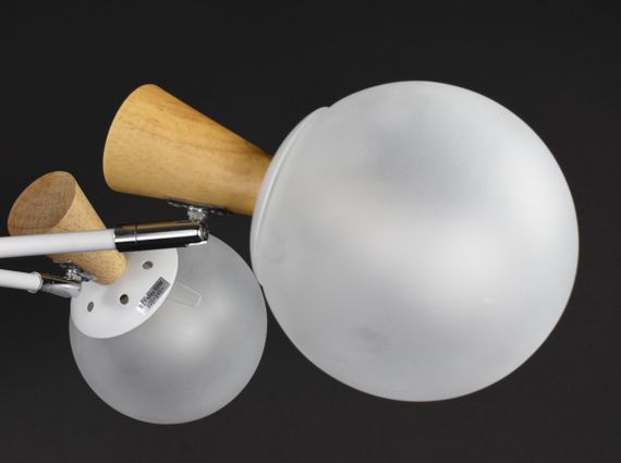 Люстра стельова на 5 лампочок 27293 Білий 28х53х53 см. | Зображення 5