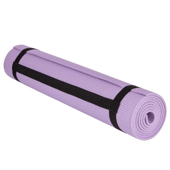 Килимок для йоги та фітнесу PowerPlay 4010 PVC Yoga Mat Лавандовий (173x61x0.6) | Зображення 3