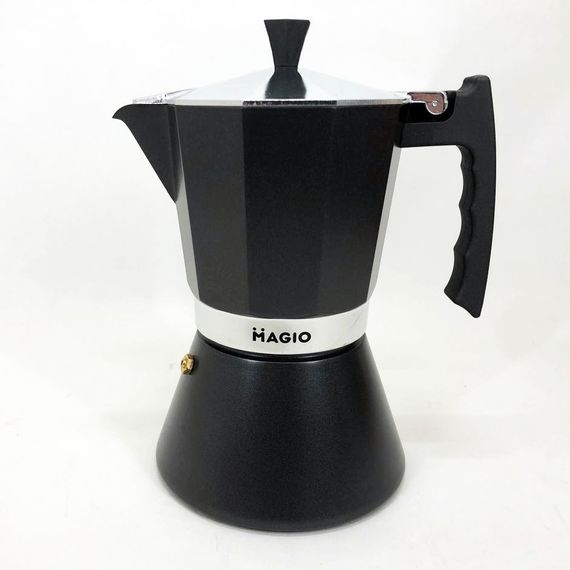 Кофеварка для индукционной плиты Magio MG-1006 | Гейзерная кофеварка для плиты | Кофеварка YZ-254 для дома | Зображення 5
