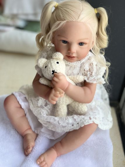 Силіконова Колекційна Лялька Реборн Reborn Дівчинка Ніколь (Вінілова Лялька) Висота 50 см | Зображення 2