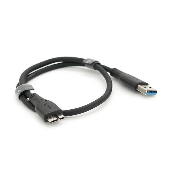 Кабель VEGGIEG V-U318, Usb 3.0 AM to Micro-B Black 0.5m, для жорстких дисків