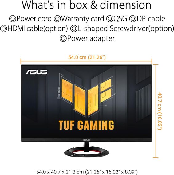 Монітор Asus 23.8&quot; TUF Gaming VG249Q3R 2xHDMI 90LM0AE1-B01E70 | Зображення 5
