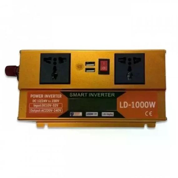 Инвертор 5 CORE SC-1000VA 1000W 12V • Преобразователь напряжения 5 CORE SC-1000VA 12V-220V 660 Вт с USB и защитой | Зображення 2