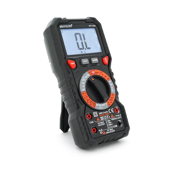 Мультиметр Mayilon HT-118C, вимірювання: V, A, R, C, F, T | Зображення 2
