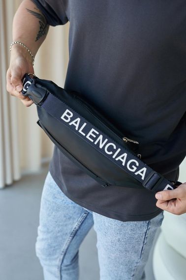 Бананка-сумка Balenciaga чорна | Зображення 4