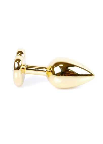 Анальна пробка - Jewellery Gold Heart Plug Red | Зображення 4