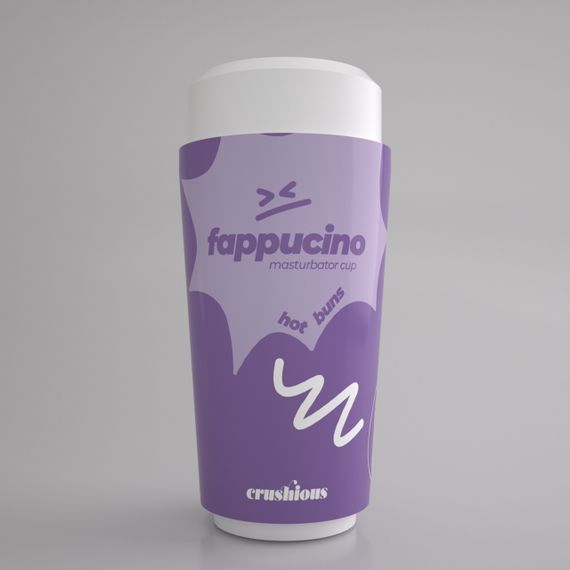 Портативний анальний мастурбатор CRUSHIOUS FAPPUCINO у вигляді стаканчика кави, з кришкою Sex Aura | Зображення 1