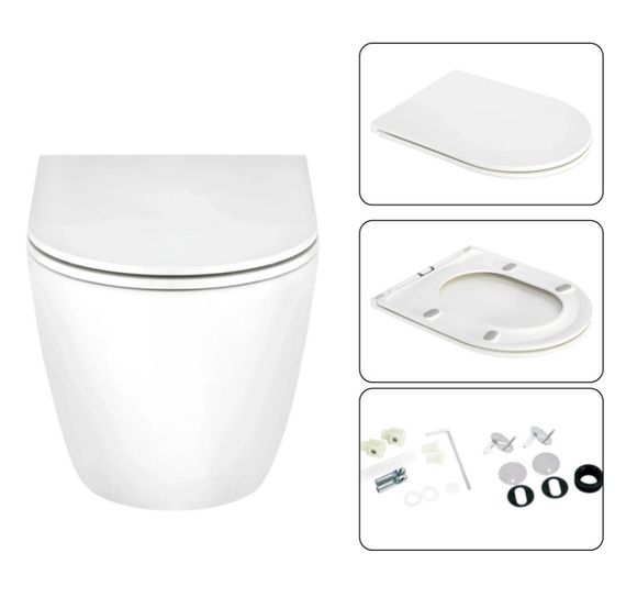 Набір Qtap Nest 4 в 1 підвісний унітаз Scorpio Ultra Quiet 520x365x365 + комплект інсталяції QT1433053EUQW45163 | Зображення 2