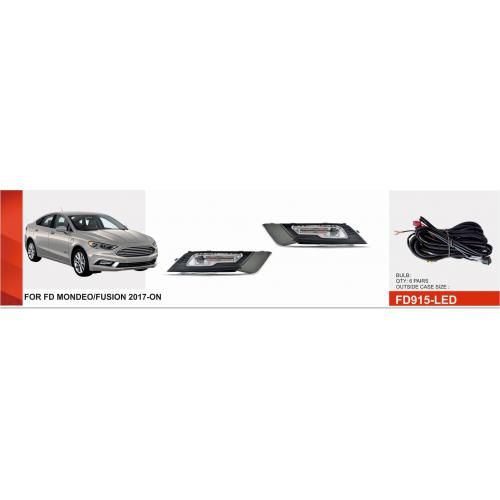 Фари дод. модель Ford Fusion 2017-18/FD-915L/LED-12V9W/eл.проводка | Зображення 1