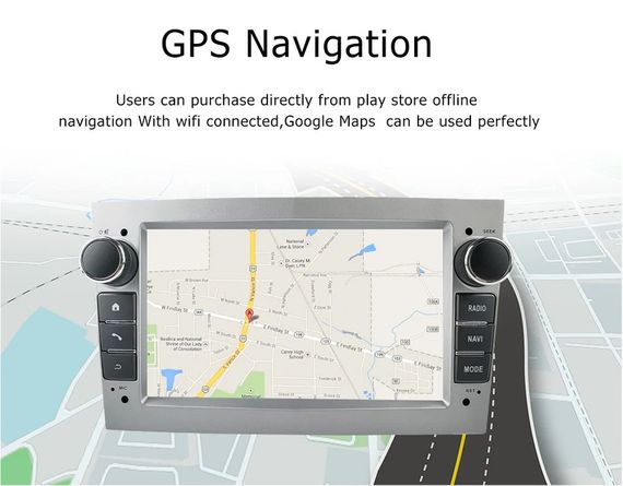 Штатна магнітола Opel Univer 8 IPS Android 12 XPRO 4+32GB-Carplay (42430-7032A-32GB_5803) | Зображення 2