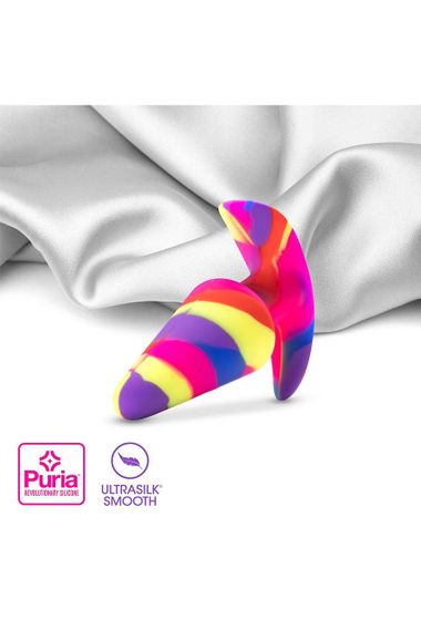 Анальная пробка разноцветная с вибрацией AVANT FREE SPIRIT SCARLET sexstyle | Зображення 3