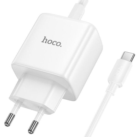 МЗП Hoco N83 Profit PD40W (1USB-C) + кабель Type-C to Type-C White | Зображення 2