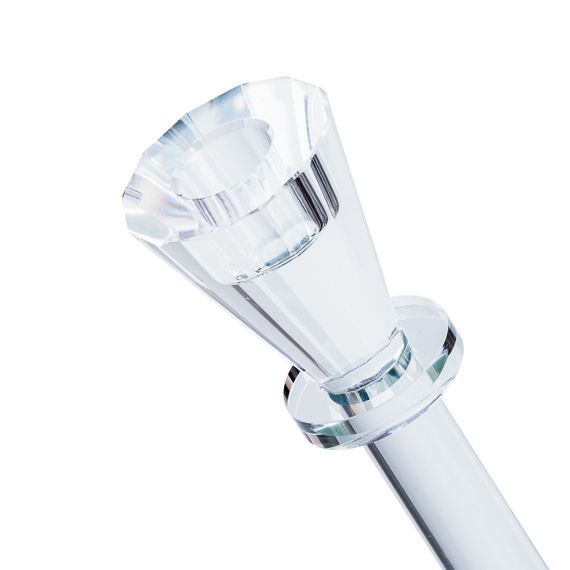 Подсвечник на ножке стеклянный 18.5 (см) на одну свечу HP36557S | Зображення 1