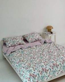 Постільна білизна сімейна Dushka Home Сатин 21060 160х215х2 см