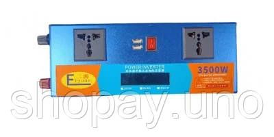 Преобразователь напряжения LCD SMART 3500W 12V/24V в 220V | Зображення 2