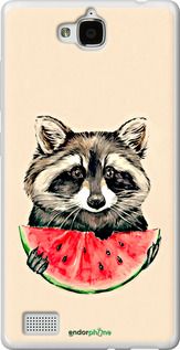 Чохол на Huawei Honor 3C Єнотик з кавуном "4605u-307-2448"