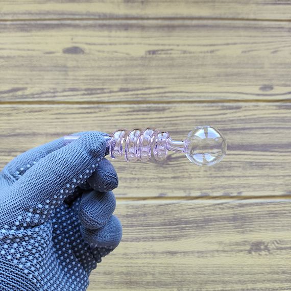 Стеклянная трубка Helix Compact Oil Pink | Зображення 1