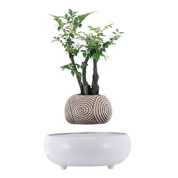 Магнітний левітаційний горщик для рослин HCNT Magnetic Levitating Pot M5B-PW-T White