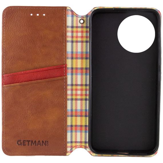Шкіряний чохол-книжка GETMAN Cubic (PU) для Realme 11 4G Коричневий | Зображення 3