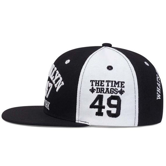 Кепка снепбек (Snapback)  Brooklyn 1947 NY Чорний з білим 56-61р (9021) | Зображення 4