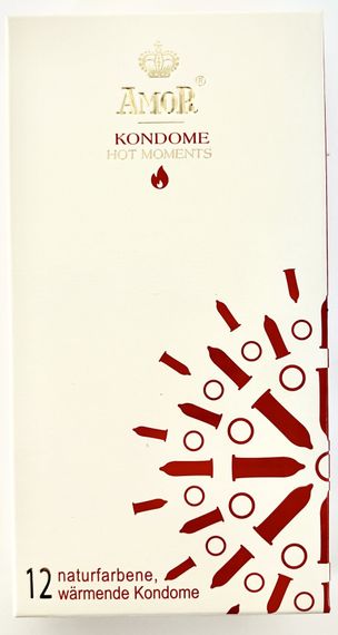 Презервативи - Amor Hot Moments, 12 шт.(08.2026)