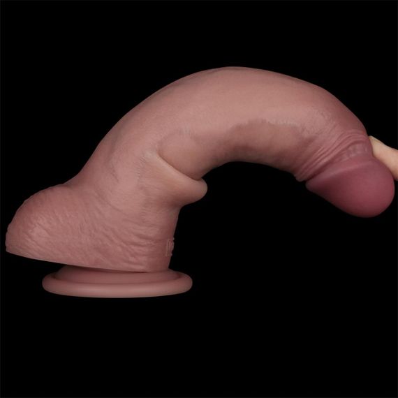 Фаллоимитатор - Sliding Skin Pro II Dual Layer Silicone Dong 8.5" Flesh Sex Aura | Зображення 8