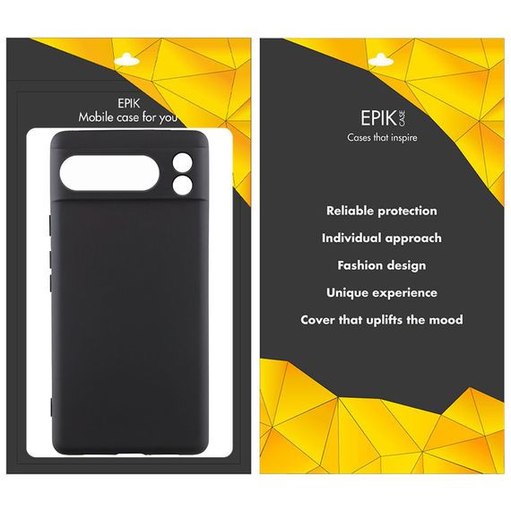 Чохол TPU Epik Black Full Camera для Google Pixel 11 Pro Чорний | Зображення 1