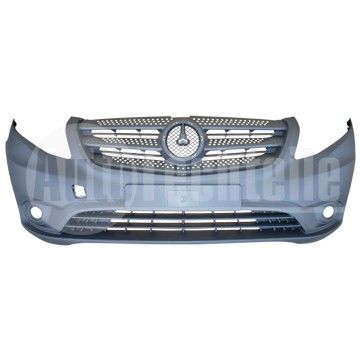 Бампер передний Mercedes Benz W447 14- (Серый/под противотуманки), AutoTechteile, 100 8875, 001-10-30305