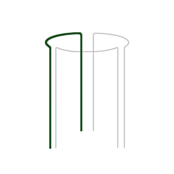 Опора для рослин Bradas кільцева 1/3 кола, 130 см, Ø40 см (TYRP340130)