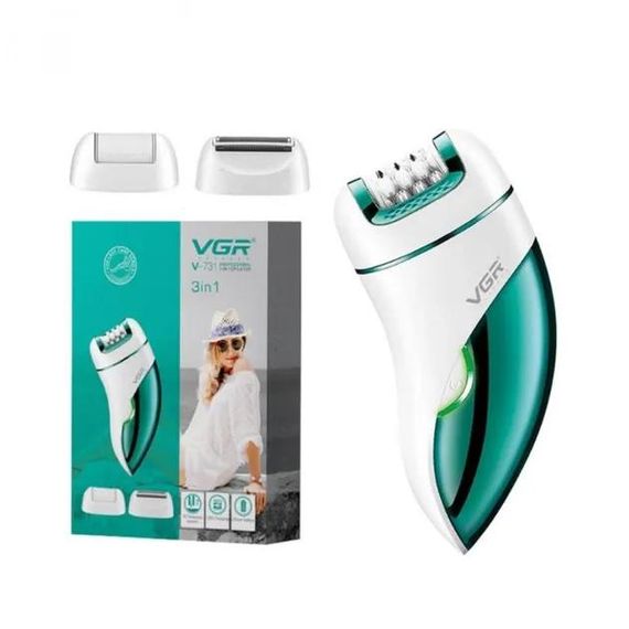 Епілятор жіночий акумуляторний 3 в 1 з USB VGR V-731 (41891-V-731_414) | Зображення 7